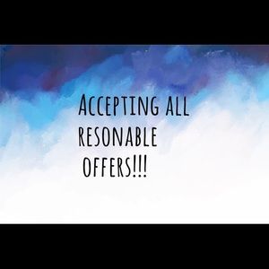 I’m open to all reasonable offers & negotiating